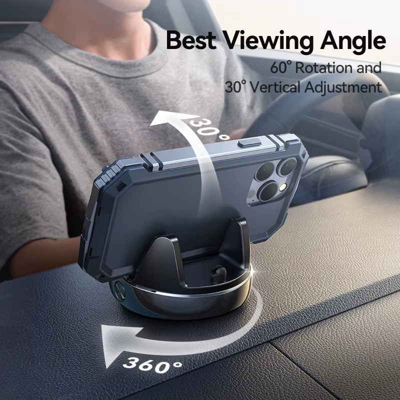 Joyroom Dashboard Car Phone Mount Holder One-Handed Operation Car Navigation Holder for 4.7-7'' Phones 360° Rotation JR-ZS330