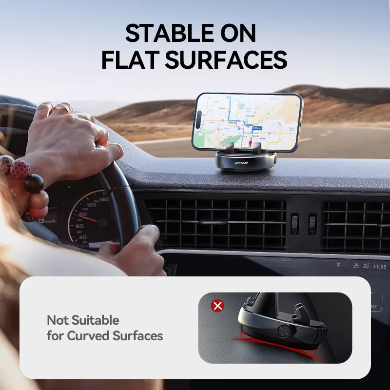 Joyroom Dashboard Car Phone Mount Holder One-Handed Operation Car Navigation Holder for 4.7-7'' Phones 360° Rotation JR-ZS330